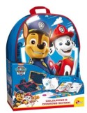 Paw Patrol Backpack , Super Kit Creativo per Disegnare, Stickers, Pennarelli e Gessetti Colorati - Lisciani