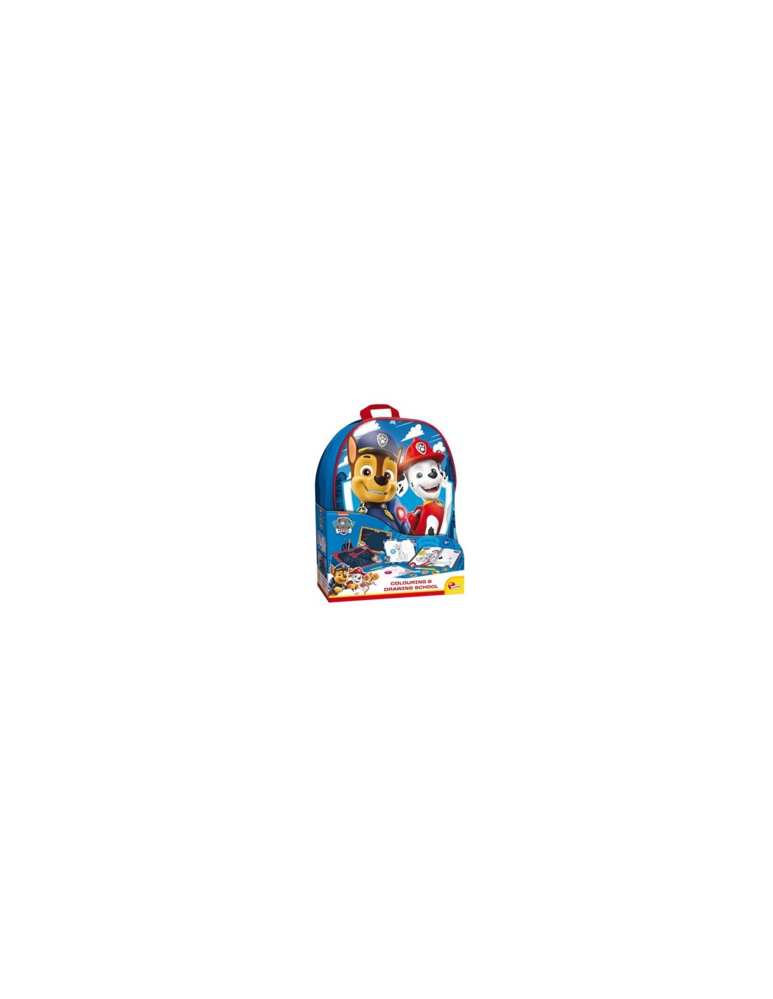 Paw Patrol Backpack , Super Kit Creativo per Disegnare, Stickers, Pennarelli e Gessetti Colorati - Lisciani
