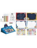 Paw Patrol Backpack , Super Kit Creativo per Disegnare, Stickers, Pennarelli e Gessetti Colorati - Lisciani