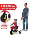 Chicco Triciclo U-GO Ducati - Triciclo Sportivo con Manico Telescopico e Sicurezza Avanzata