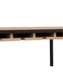 MOBILE PORTABOTTIGLIE 189646 ALIAJ 25P 60X30X160CM EFFETTO ROVERE NATU