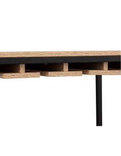 MOBILE PORTABOTTIGLIE 189646 ALIAJ 25P 60X30X160CM EFFETTO ROVERE NATU