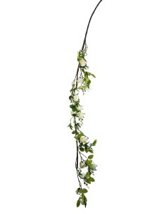 GHIRLANDA 268012236 BOCCIOLI DI ROSA BIANCHI 180CM