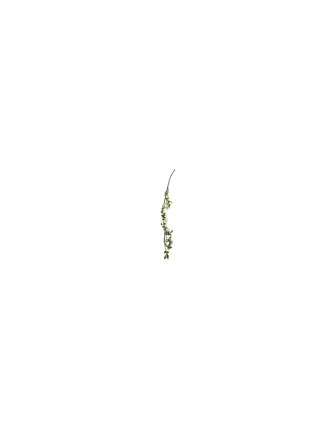 GHIRLANDA 268012236 BOCCIOLI DI ROSA BIANCHI 180CM