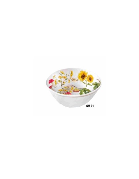 INSALATIERA FONDA 1645-3108 21X8CM FIORI E FRUTTA