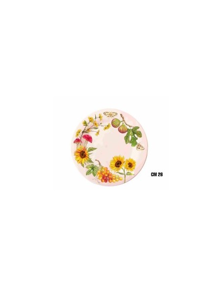 PIATTO PIANO 1645-3150 26,5CM FIORI E FRUTTA