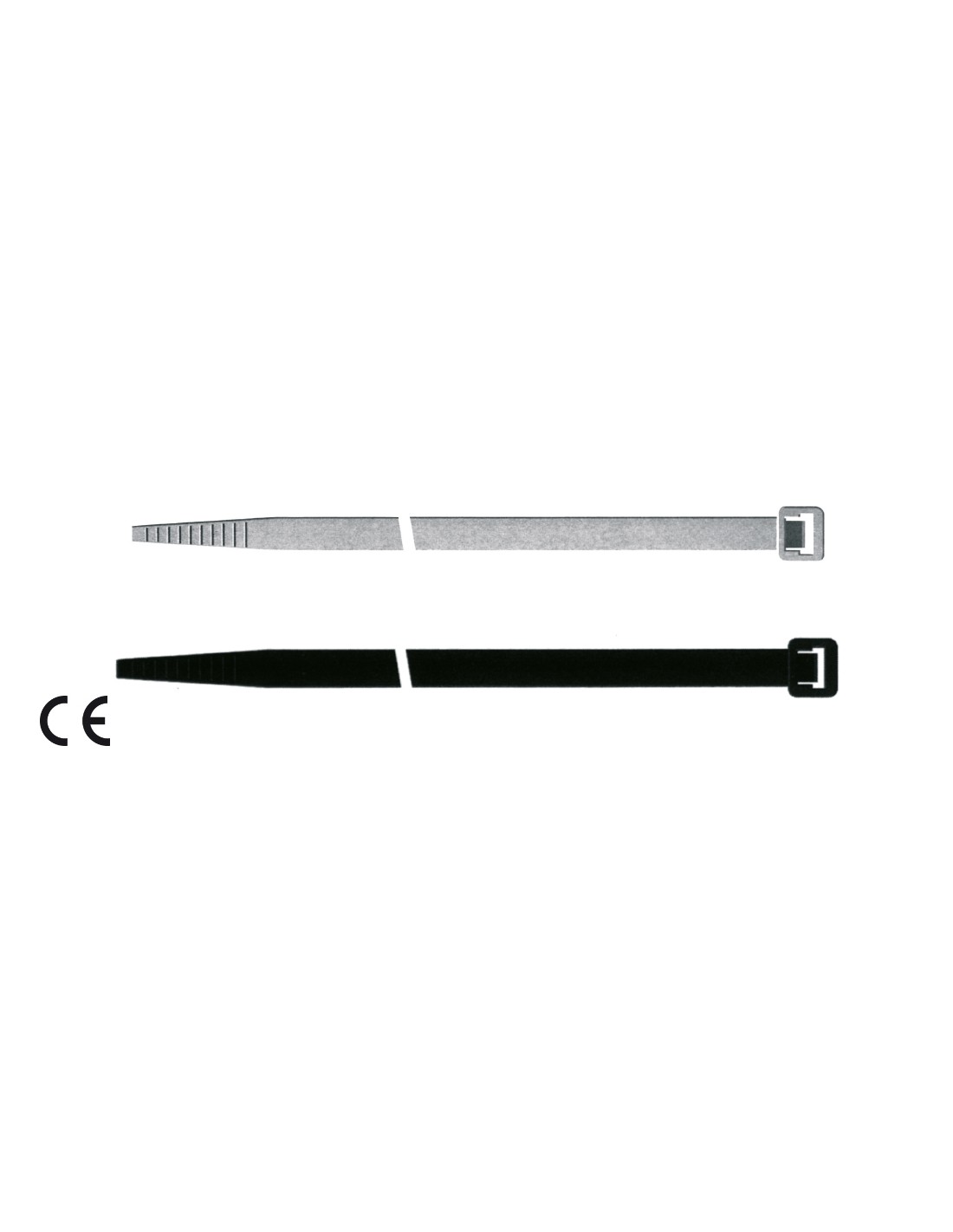 FASCETTE 88501/88487 140X3,5 NERE/B.CO