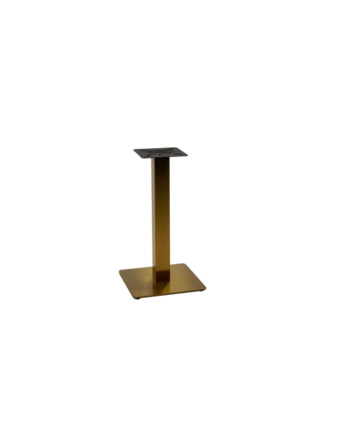 BASE TAVOLO METALLO ORO QUDRATA 40X40CM