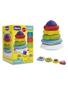 TORRE DEGLI ANELLI GIOCO 2 IN 1 CHICCO su TreG Ingrosso