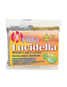 COPPIA DI SPUGNE LUCIDELLA 9X13 CM LA BRIANTINA su TreG Ingrosso