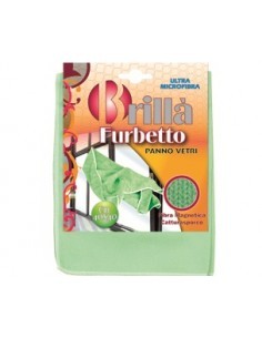 PANNO IN MICROFIBRA FURBETTO VETRI E SPECCHI 40X40 CM LA BRIANTINA ...