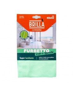 PANNO IN MICROFIBRA FURBETTO VETRI E SPECCHI 40X40 CM LA BRIANTINA ...