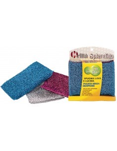 CONFEZIONE 3 PZ SPUGNA SPLENDIDA 9X12 CM LA BRIANTINA su TreG Ingrosso