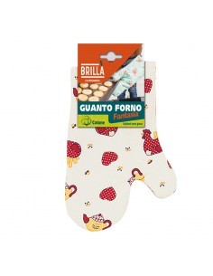 GUANTO DA FORNO IN COTONE C/CAVALLOTTO LA BRIANTINA su TreG Ingrosso