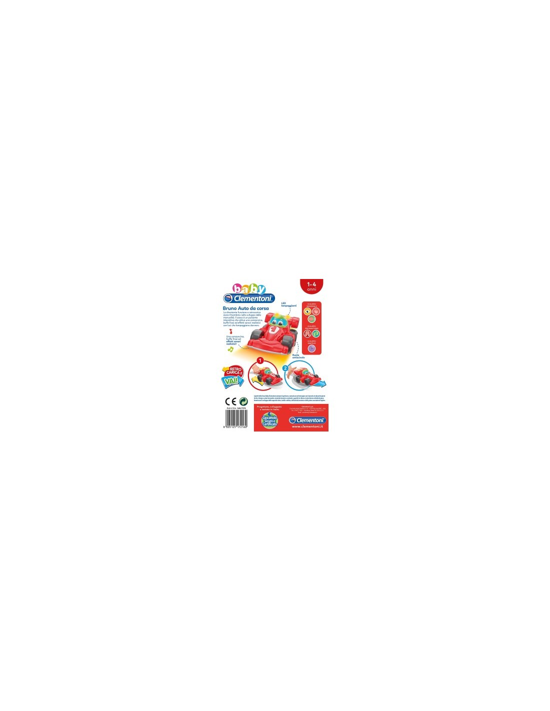 BABY BRUNO FORMULA 1 14860 CLEMENTONI su TreG Ingrosso