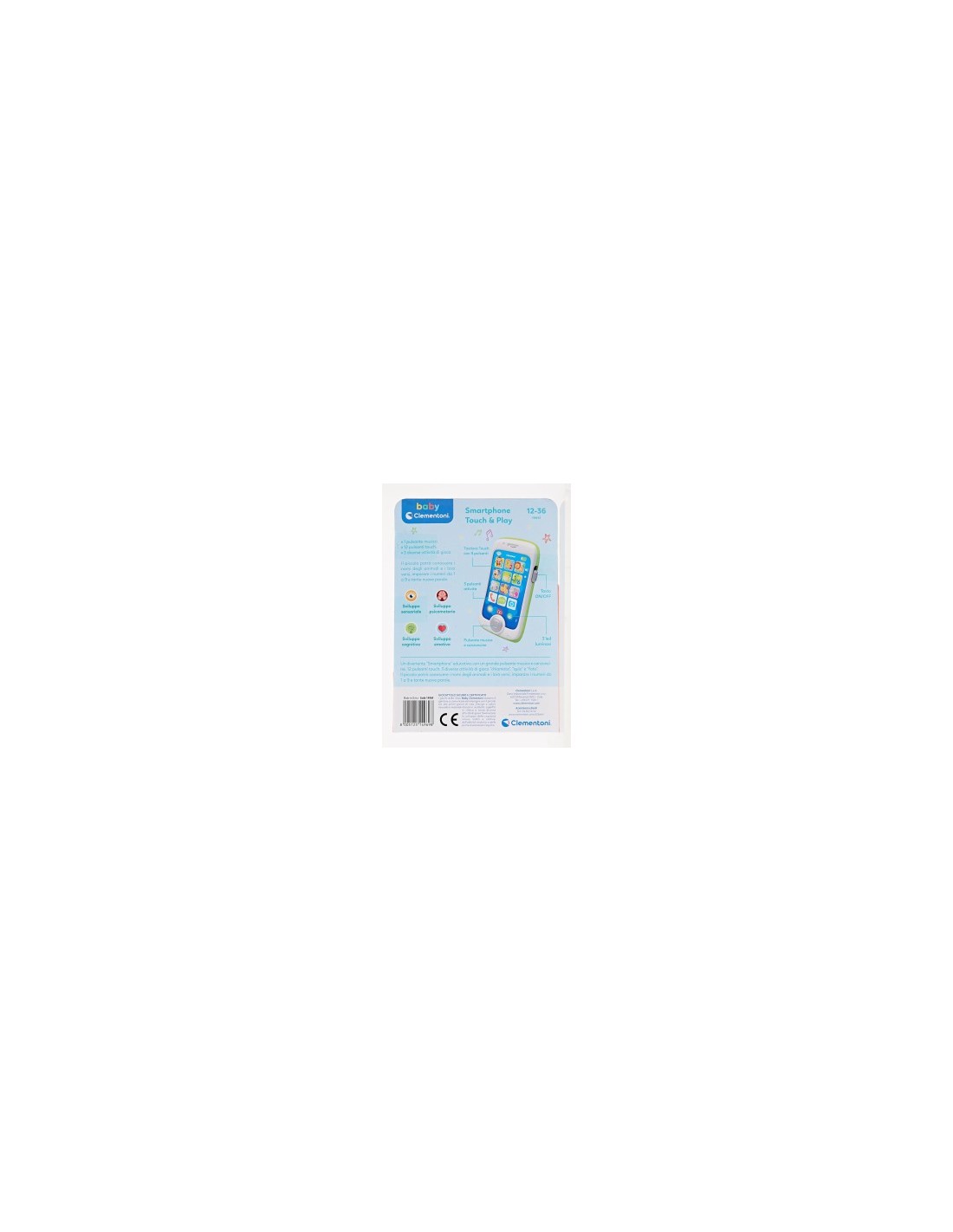 BABY SMARTPHONE TOUCH AND PLAY 14969 CLEMENTONI su TreG Ingrosso