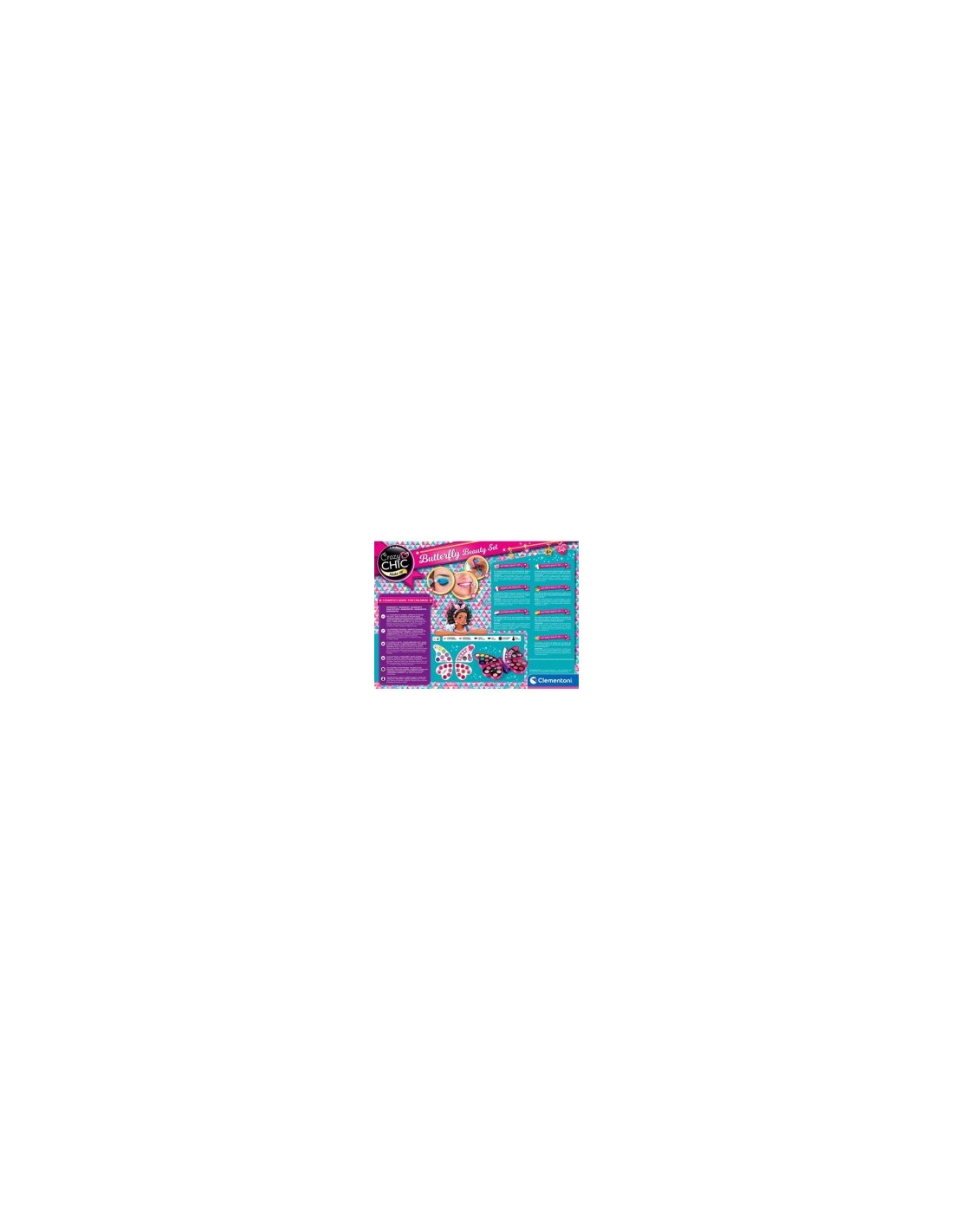 CRAZY CHIC 15994 BUTTERFLY BEAUTY SET CLEMENTONI su TreG Ingrosso