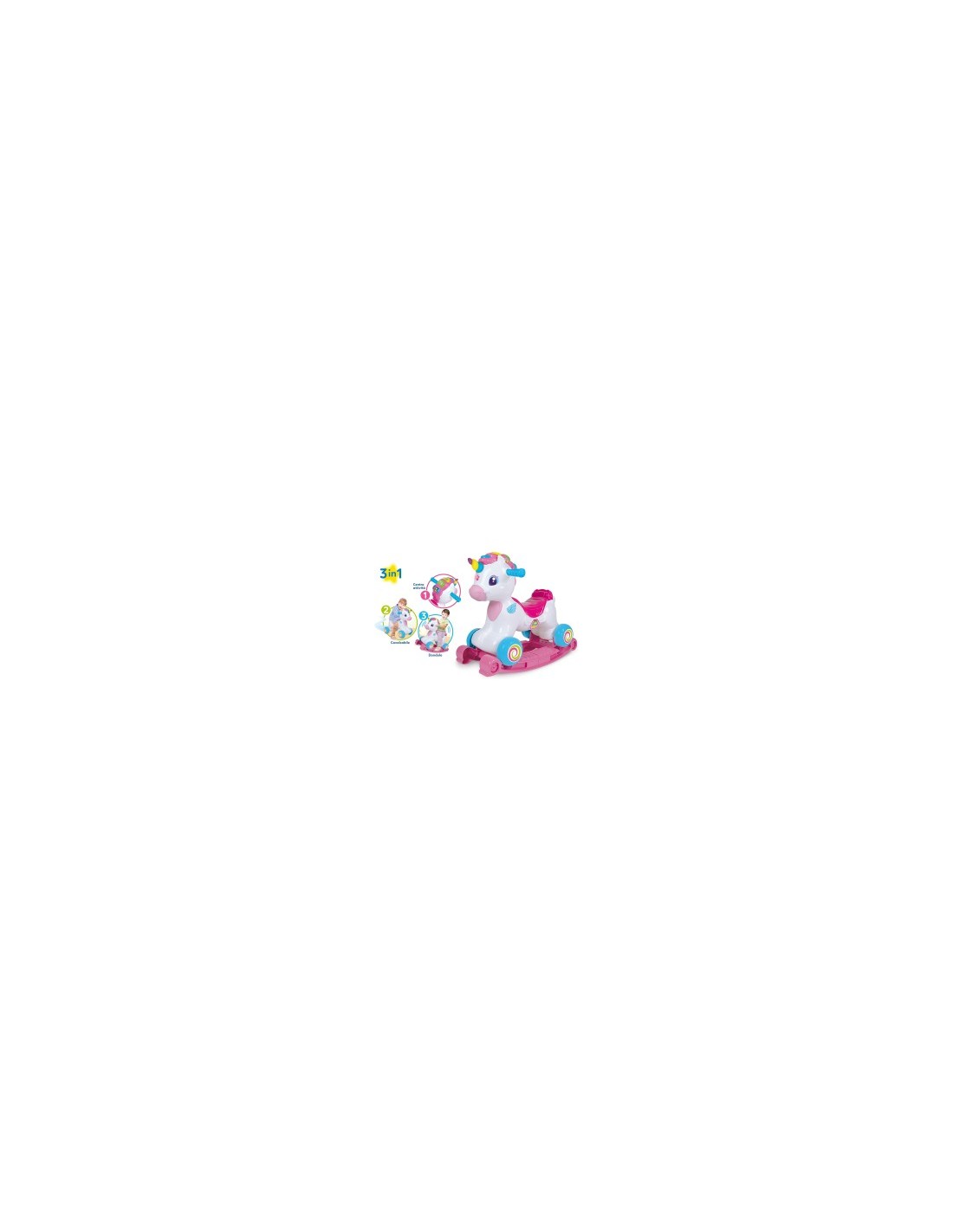 BABY NUVOLA DOLCE UNICORNO CAVALCABILE 17753 CLEMENTONI su TreG Ing...