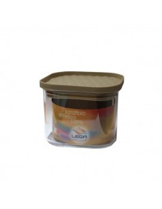 BARATTOLO OVALE BASSO CON COPERCHIO 0,6 LT LEGA su TreG Ingrosso