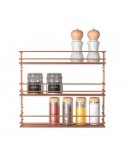 PEPITO COPPER PORTASPEZIE 3 RIPIANI 36X8X32CM METALTEX su TreG Ingr...