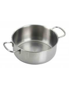 ECOLINE CASSERUOLA 2 MANICI INOX 24 CM PINTINOX su TreG Ingrosso