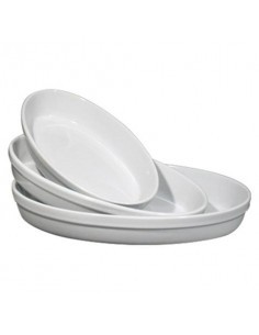 ROMA PIROFILA OVALE 46CM BIANCO SATURNIA su TreG Ingrosso