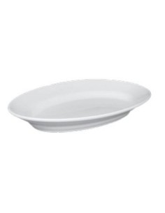 TIVOLI PIATTO OVALE 25 CM BIANCO SATURNIA su TreG Ingrosso