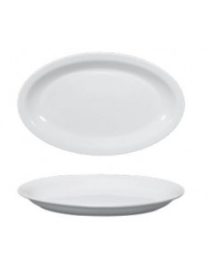 ROMA PIATTO OVALE 32CM BIANCO SATURNIA su TreG Ingrosso