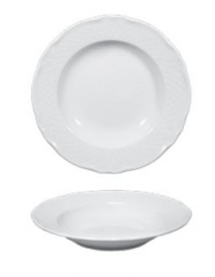 MALAGA PIATTO PIANO BIANCO 26 CM SATURNIA su TreG Ingrosso