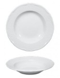 MALAGA PIATTO FONDO BIANCO 24CM SATURNIA su TreG Ingrosso