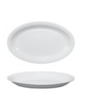 ROMA PIATTO OVALE BIANCO 24 CM SATURNIA su TreG Ingrosso