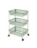 MITO CARRELLO PORTAVERDURE IN PLASTICA 3 CESTE TONTARELLI su TreG I...