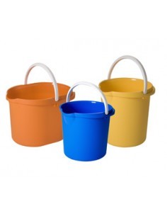 SECCHIO IN PLASTICA TONDO CON MANICO 10 LT ASSORTITO BELLI E FORTI ...