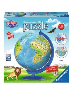 PUZZLE 3D GLOBO GEOGRAFICO 180PZ 12340 RAVENSBURGER su TreG Ingrosso