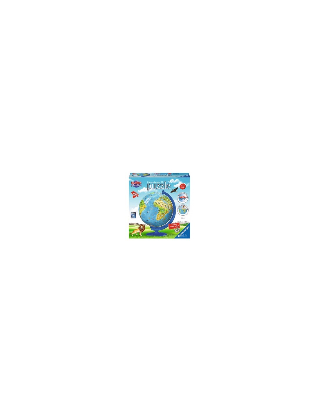 PUZZLE 3D GLOBO GEOGRAFICO 180PZ 12340 RAVENSBURGER su TreG Ingrosso