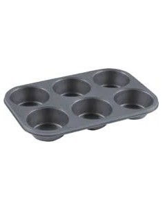 STAMPO MUFFIN 6 POSTI ALLUMINIO 32X22X4 CM EURONOVITA su TreG Ingrosso