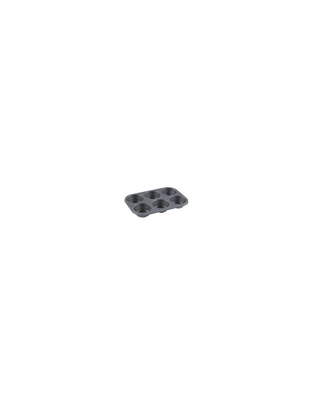 STAMPO MUFFIN 6 POSTI ALLUMINIO 32X22X4 CM EURONOVITA su TreG Ingrosso
