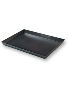 TEGLIA RETTANGOLARE IN LAMIERA BLU 60X40X3 CM BALDASSARE AGNELLI su...