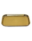 GUARDINI VASSOIO ORO 33 X 43 SET 2 PEZZI 15742 su TreG Ingrosso