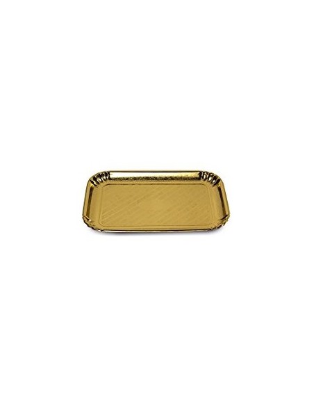 GUARDINI VASSOIO ORO 33 X 43 SET 2 PEZZI 15742 su TreG Ingrosso