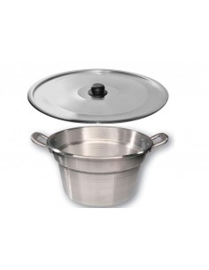 CALDAIA IN ALLUMINIO CON COPERCHIO 52 CM PENTALUX su TreG Ingrosso