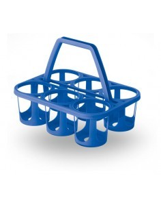 CESTELLO PORTABOTTIGLIE IN PLASTICA 26X34X26 CM VECA su TreG Ingrosso