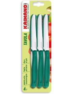 KAIMANO COLTELLO TAVOLA SET 6 PZ COLORI ASSORTITI su TreG Ingrosso