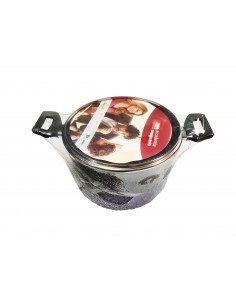 CUCINA SANO PENTOLA 24CM CON COPERCHIO VETRO ACCADEMIA MUGNANO su T...