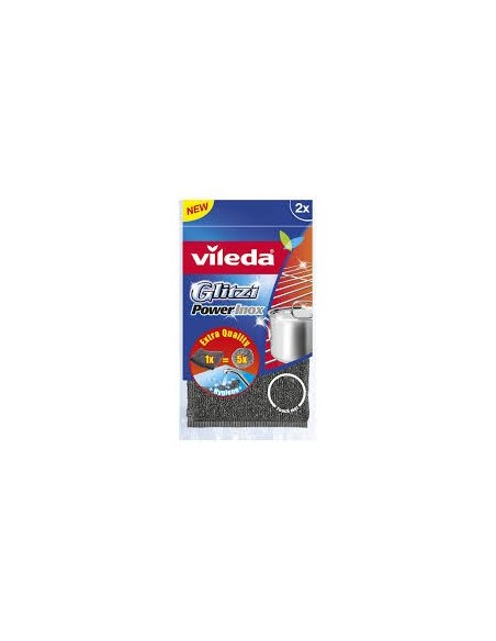 VILEDA GLITZI POWERINOX PAGLIETTA ABRASIVA 2 PZ FHP su TreG Ingrosso