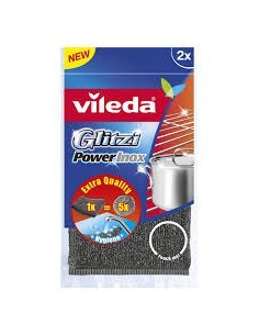 VILEDA GLITZI POWERINOX PAGLIETTA ABRASIVA 2 PZ FHP su TreG Ingrosso