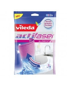 VILEDA PANNO MULTIUSO ACTIFIBRE CF 2PZ 29X29 CM FHP su TreG Ingrosso