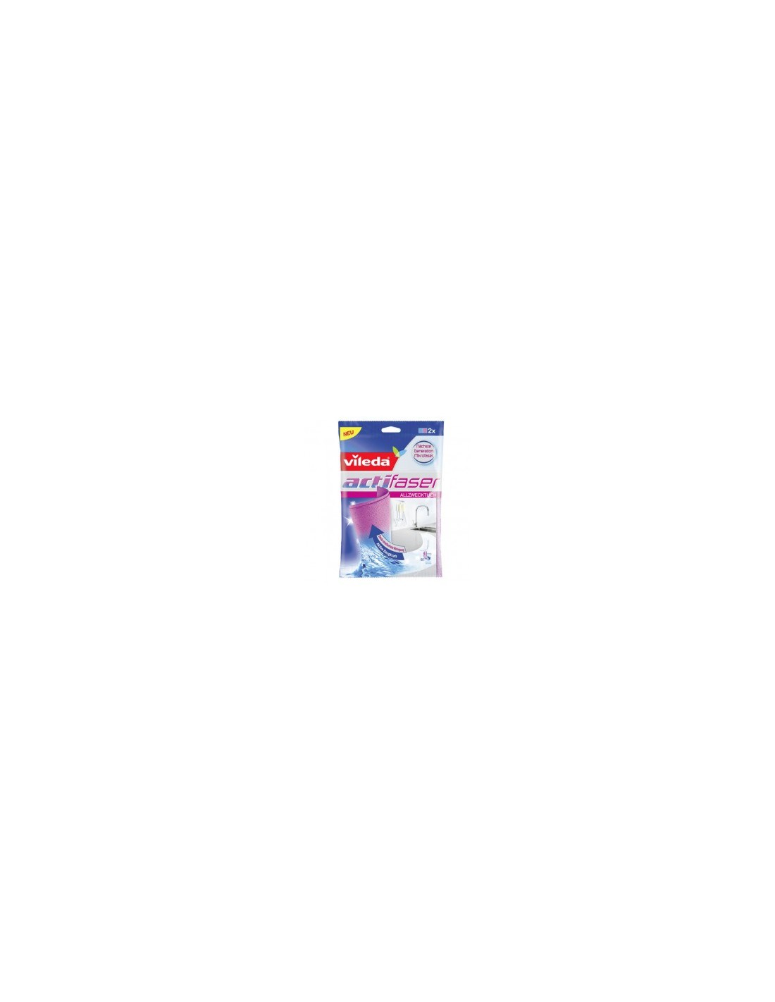 VILEDA PANNO MULTIUSO ACTIFIBRE CF 2PZ 29X29 CM FHP su TreG Ingrosso