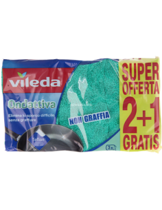 VILEDA ONDATTIVA MILLEUSI 2+1 SPUGNA ABRASIVA FHP su TreG Ingrosso