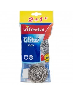 VILEDA GLITZI PAGLIETTA INOX SPIRALE 2+1 FHP su TreG Ingrosso